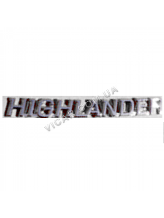 Эмблема-наклейка Highlander